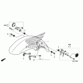 Схема узла: Переднее крыло для Honda NSA700 DN-01