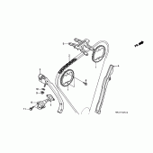 Схема узла: Цепь ГРМ и Натяжитель и Успокоитель для Honda CBR600 CBR600F Hurricane