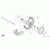 Схема узла: Передние колесо для Honda VT750 Shadow Aero
