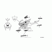 Схема узла: Mark + stripe (2) для Honda CBR600 CBR600RR