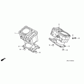 Схема вузла: Циліндр для Honda XRV750 Africa Twin