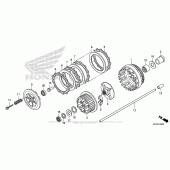 Схема вузла: Зчеплення для Honda VT1300 Interstate