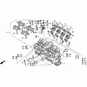 Схема вузла: Головка циліндра для Honda CBR1000 CBR1000F Hurricane