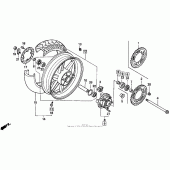 Схема вузла: Заднє колесо для Honda CBR600 CBR600F Smokin Joe s Edition