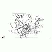 Схема вузла: Права головка циліндра для Honda ST1300 Pan-European Police