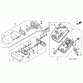 Схема вузла: Задній ліхтар (Стоп-сигнал) для Honda XR400