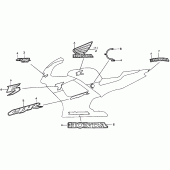 Схема узла: Наклейки для Honda CBR600 CBR600F3