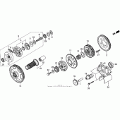 Схема узла: Primary drive gear для Honda GL1500 Valkyrie Interstate