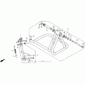Схема узла: Подставка для Honda VFR750F VFR750R (RC30)