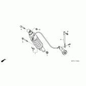 Схема узла: Задняя подвеска для Honda ST1300 Pan-European