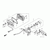 Схема вузла: Задній ліхтар (Стоп-сигнал) для Honda XL600 Transalp