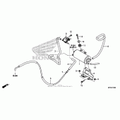 Схема вузла: Evap canister для Honda VT1300 Fury