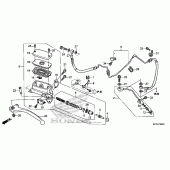 Схема узла: Цилиндр сцепления для Honda ST1300 Pan-European