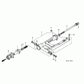 Схема вузла: Задній важіль (Маятник) для Honda GL1500 Gold Wing Special Edition