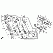 Схема вузла: Задній амортизатор для Honda XR600