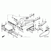 Схема узла: Маятник (1) для Honda CBR900RR CBR929RR Fireblade