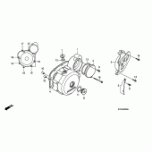 Схема вузла: Ліва кришка картера для Honda CRF230 CRF230F