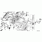 Схема вузла: Паливний бак для Honda CRF230 CRF230M