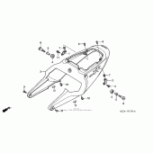 Схема вузла: Rear cowl (2) для Honda CBR900RR CBR954RR Fireblade