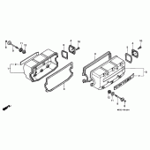 Схема узла: Клапанная крышка для Honda GL1500 Gold Wing Aspencade