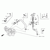 Схема узла: Термостат для Honda CBR600 CBR600F