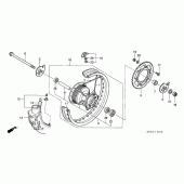 Схема вузла: Заднє колесо для Honda CRF230 CRF230F