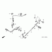 Схема вузла: Педаль (Лапка) для Honda VTR1000 VTR SP-1