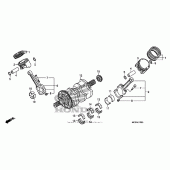 Схема вузла: Колінчастий вал & Поршень для Honda ST1300 Pan-European