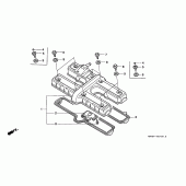 Схема узла: Клапанная крышка для Honda CB750 Seven Fifty
