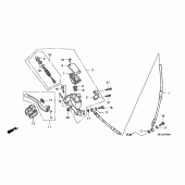 Схема вузла: Передній гальмівний циліндр для Honda CRF450 CRF450X