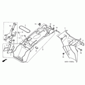 Схема вузла: Заднє крило для Honda XL1000V Varadero