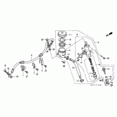 Схема вузла: Задній гальмівний циліндр для Honda CBR1000 CBR1000F