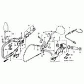 Схема узла: Switch/cable для Honda VT750 Black Widow