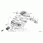 Схема вузла: Повітряний фільтр для Honda CBR650F