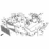 Схема вузла: Радіатор для Honda CB600F Hornet