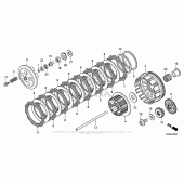 Схема вузла: Зчеплення для Honda CRF250 CRF250R