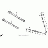 Схема узла: Распредвал и Клапан для Honda CBR900RR CBR919RR Fireblade