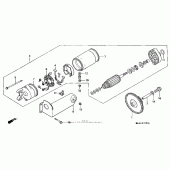 Схема узла: Стартер электрический для Honda ST1100 Pan-European