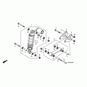 Схема вузла: Задня підвіска (CBR600RR) для Honda CBR600 CBR600RR