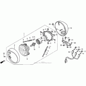 Схема вузла: Фара для Honda GL1500 Valkyrie Tourer