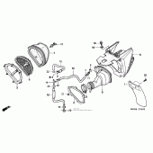 Схема узла: Воздушный фильтр ( 05-) для Honda CRF450 CRF450R