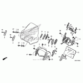 Схема узла: Windscreen для Honda ST1300 Pan-European