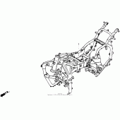 Схема узла: Frame set 92 для Honda GL1500 Gold Wing Interstate