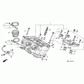 Схема вузла: Rear головка циліндра для Honda VFR800 VFR