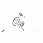 Схема узла: Привод стартера для Honda CB600F Hornet S