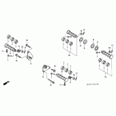 Схема вузла: Підніжки для Honda VT1100 Shadow Sabre