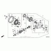 Схема узла: Final driven gear для Honda VTX1300