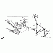 Схема узла: Передний тормозной цилиндр для Honda CBR900RR CBR919RR Fireblade