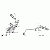 Схема вузла: Switch + cable для Honda VFR800 Interceptor