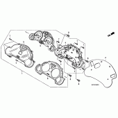 Схема вузла: Панель приладів (XL125V7 / 8) для Honda XL125 Varadero